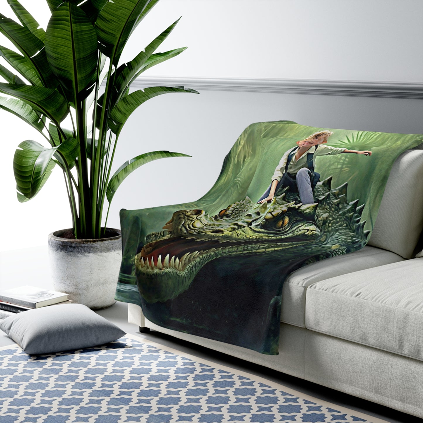 The Alligator Rider Blanket
