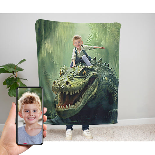 The Alligator Rider Blanket
