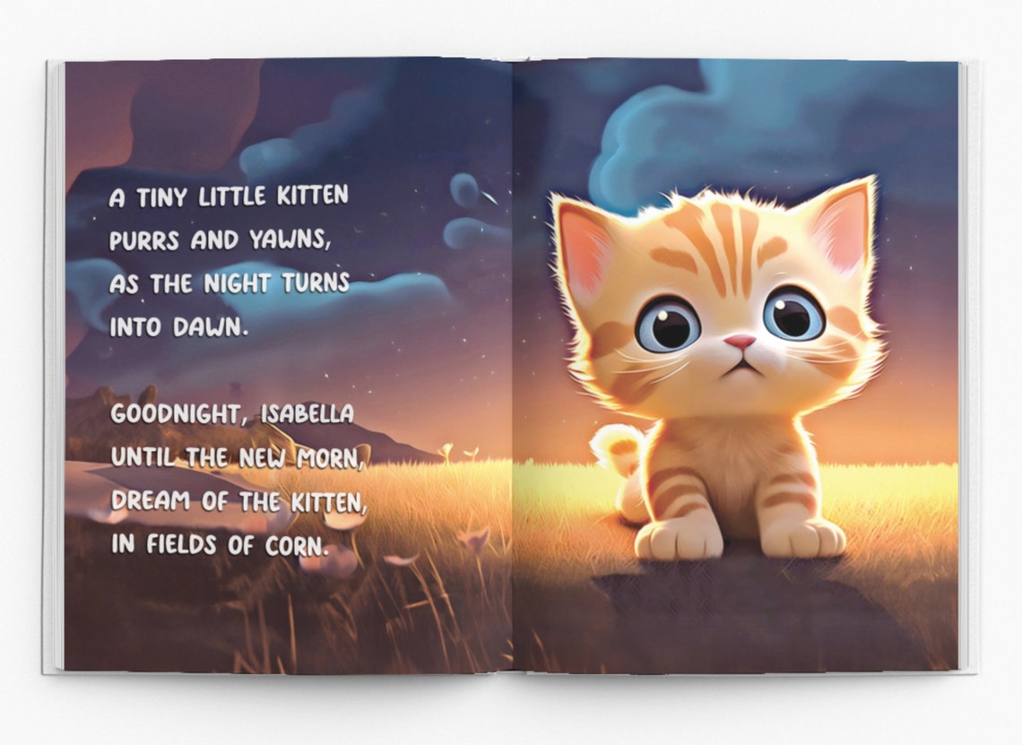 Personalized Children's Book, Goodnight Little Name with Cute Animals.