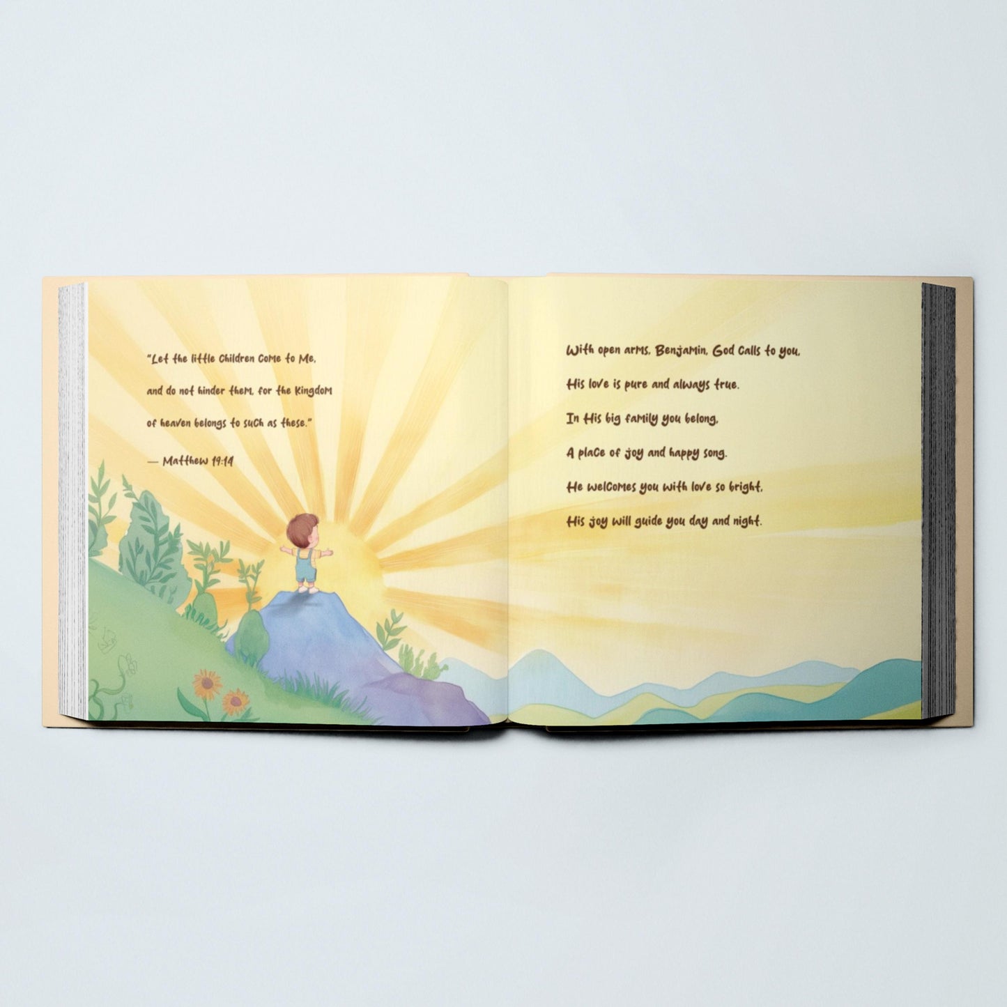 Baptism Gift, God's Promises, Christening Gift, Boy or Girl Baptism Gift, Baby Dedication Gift, Baptism Keepsake, Personalized Bible Verses