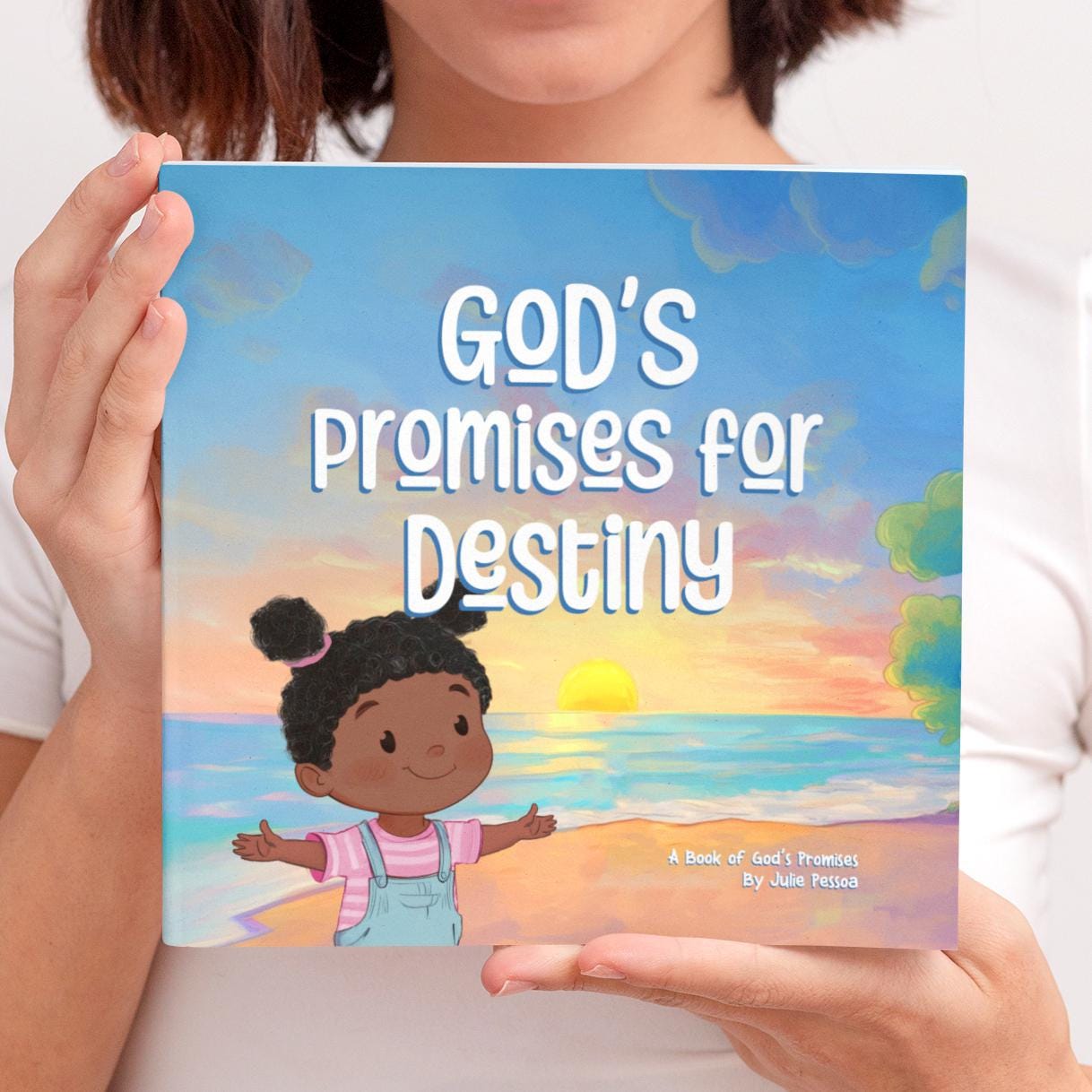 Personalized God's Promises Baptism Book, Christening Gift for Boys or Girls with Bible Verses