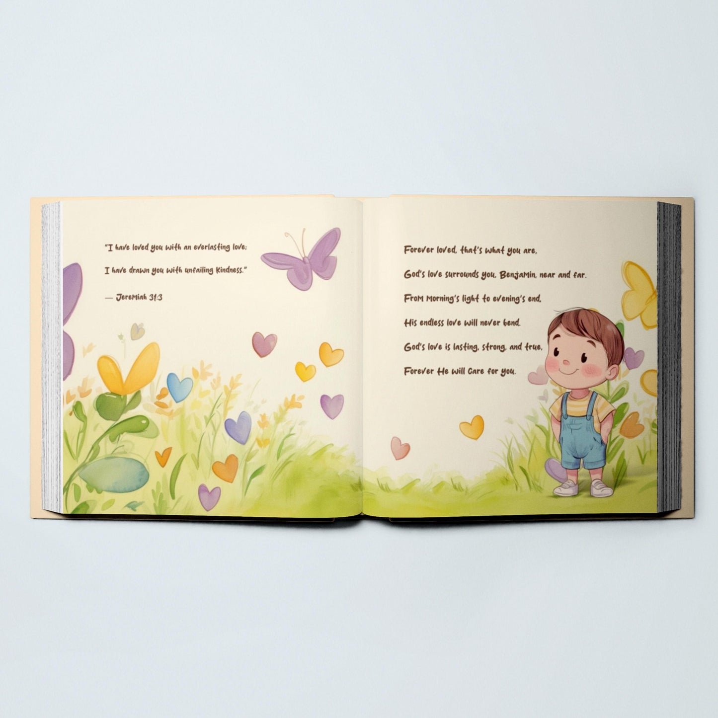 Baptism Gift, God's Promises, Christening Gift, Boy or Girl Baptism Gift, Baby Dedication Gift, Baptism Keepsake, Personalized Bible Verses