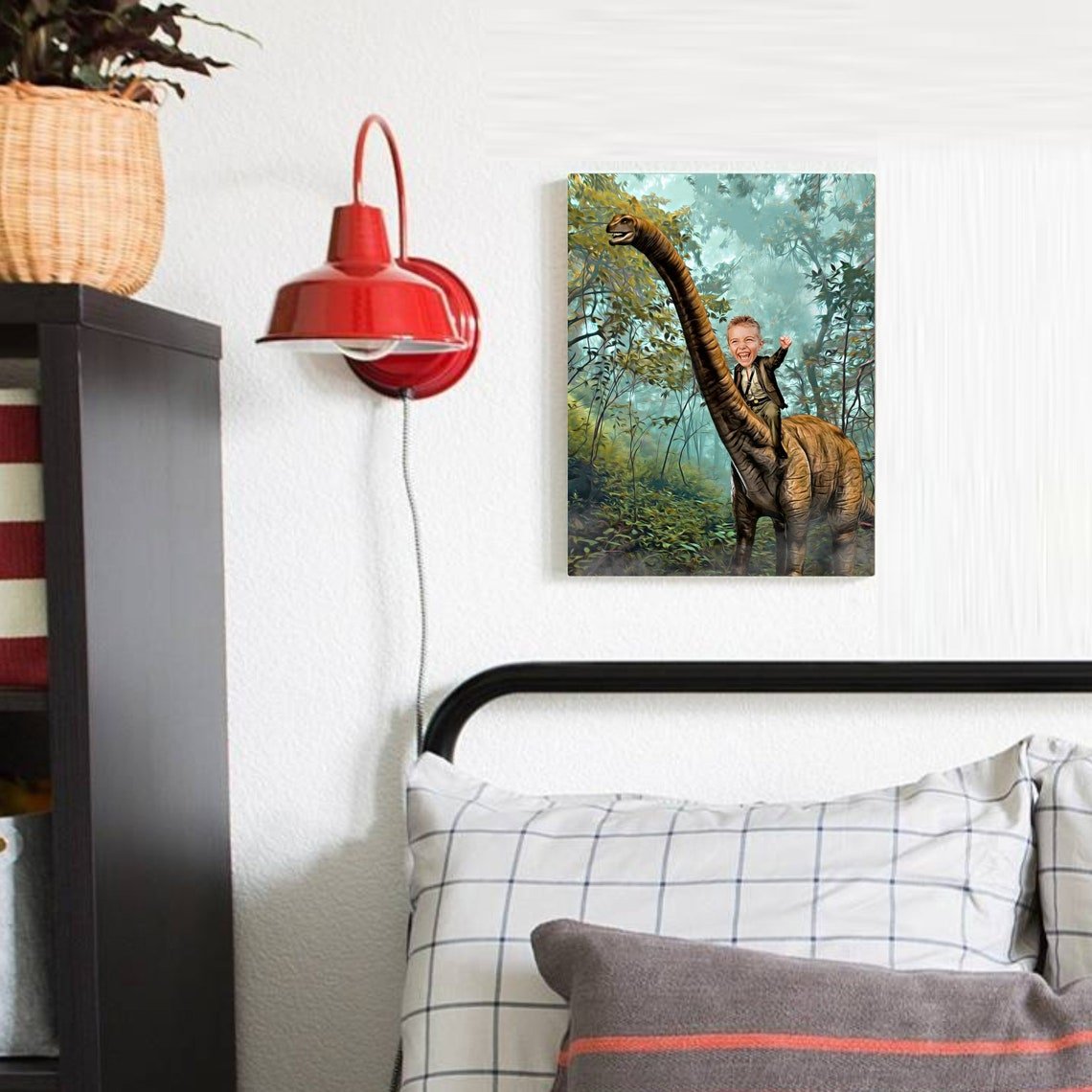 The Brontosaurus Rider Custom Gift For Kids at My Kid's Dream mykidsdream.com