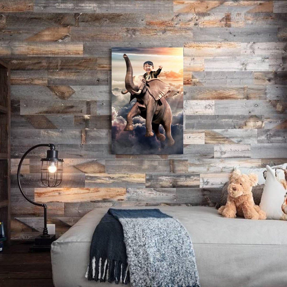 The Flying Elephant Rider Custom Gift For Kids at My Kid's Dream mykidsdream.com