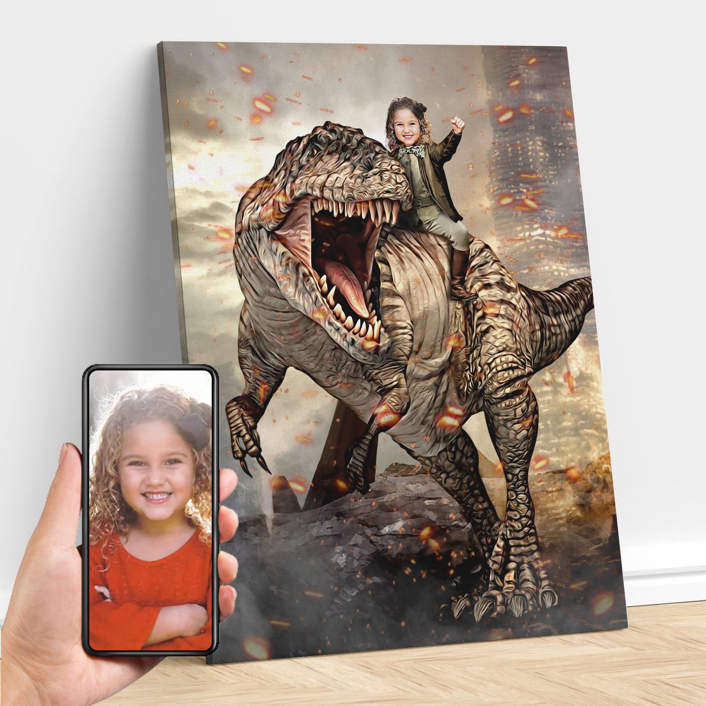 The Giganotosaurus Rider Custom Gift For Kids at My Kid's Dream mykidsdream.com