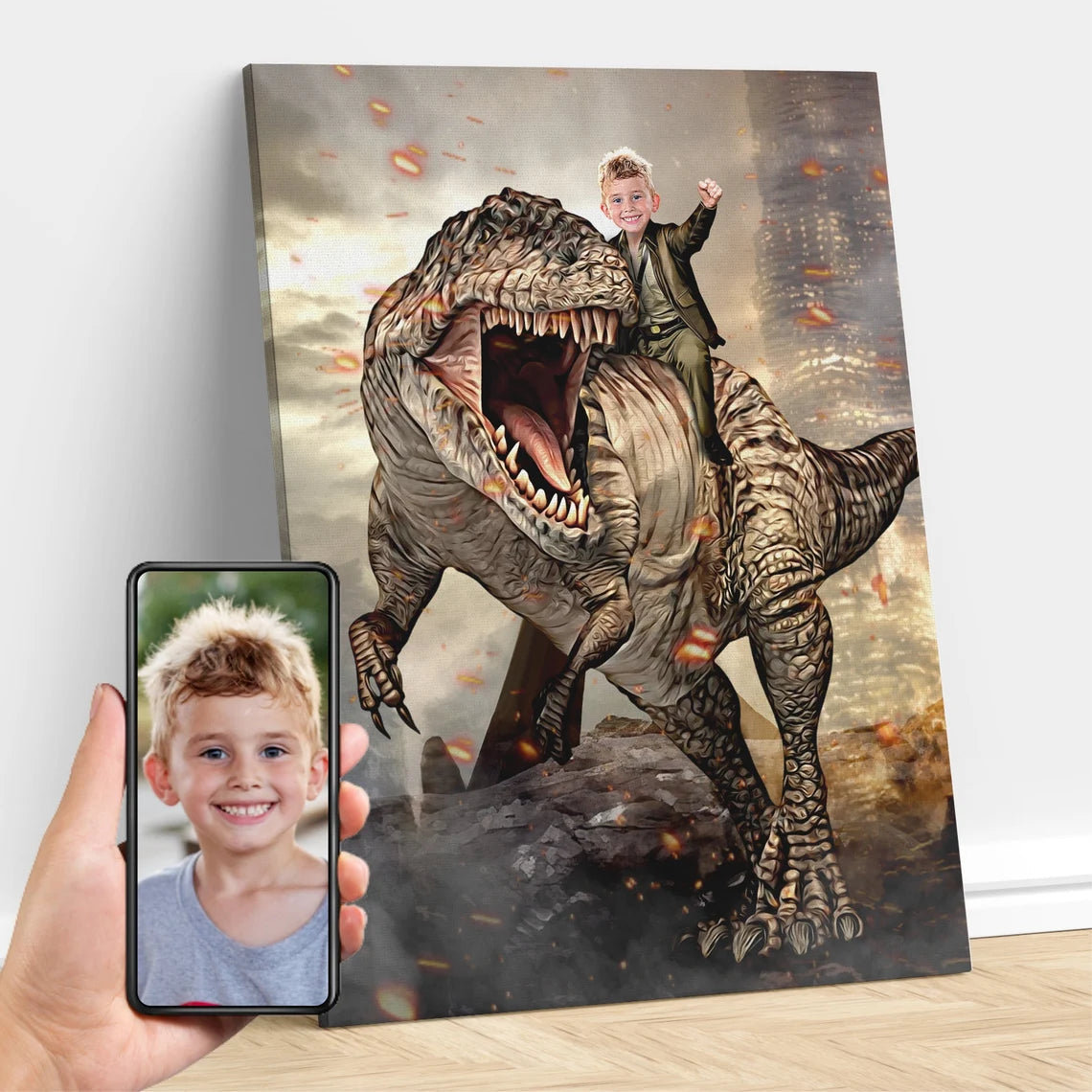 The Giganotosaurus Rider Custom Gift For Kids at My Kid's Dream mykidsdream.com