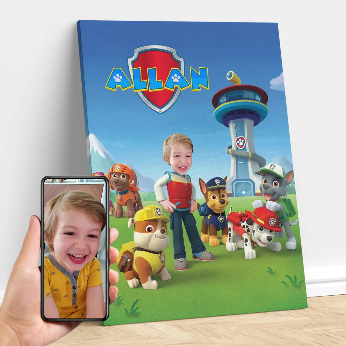 The Paw Patrol Team Custom Gift For Kids at My Kid's Dream mykidsdream.com