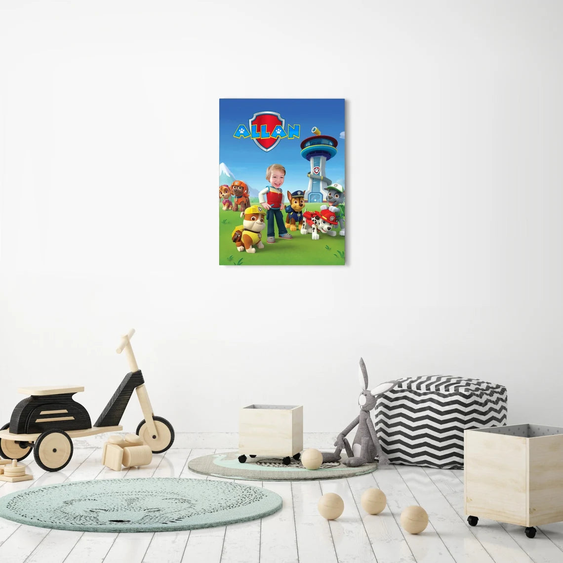 The Paw Patrol Team Custom Gift For Kids at My Kid's Dream mykidsdream.com