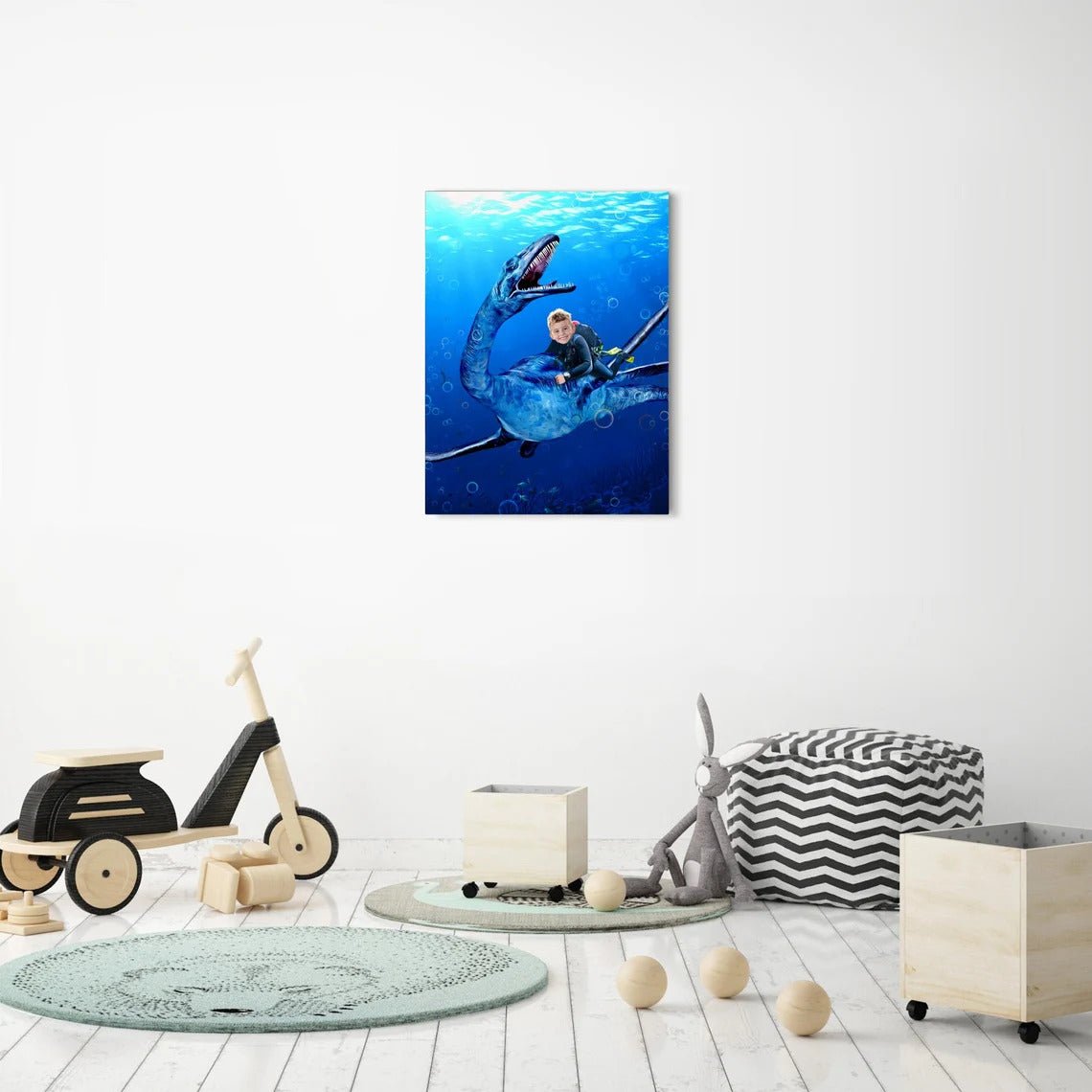 The Plesiosaurus Rider Custom Gift For Kids at My Kid's Dream mykidsdream.com