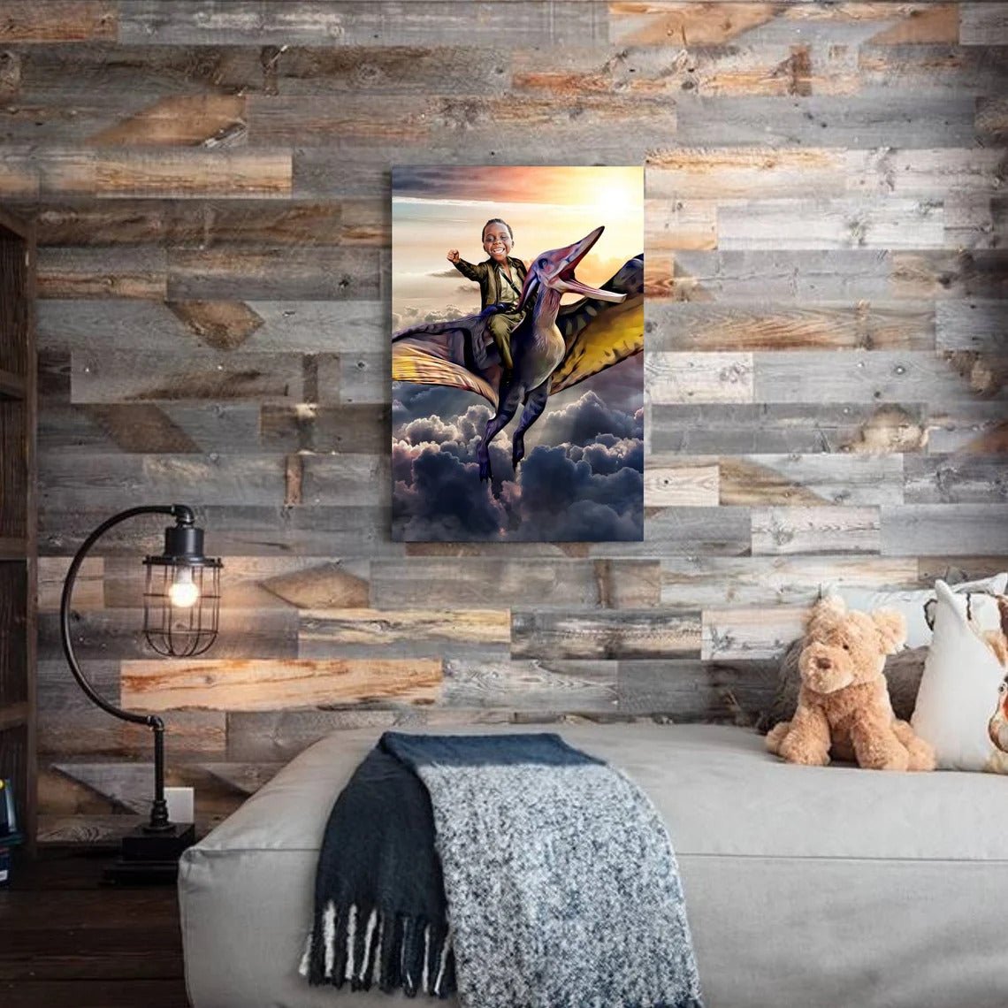 The Pterodactyl Rider Custom Gift For Kids at My Kid's Dream mykidsdream.com