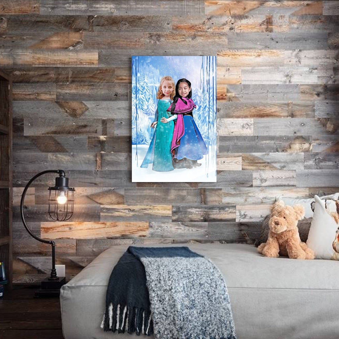 The Two Frozen Girls Custom Gift For Kids at My Kid's Dream mykidsdream.com