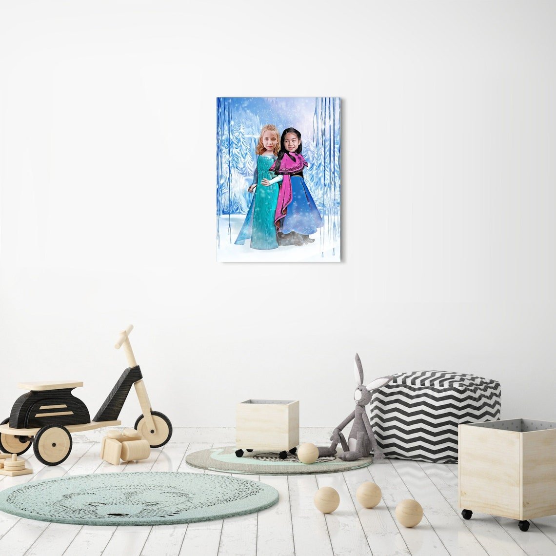 The Two Frozen Girls Custom Gift For Kids at My Kid's Dream mykidsdream.com
