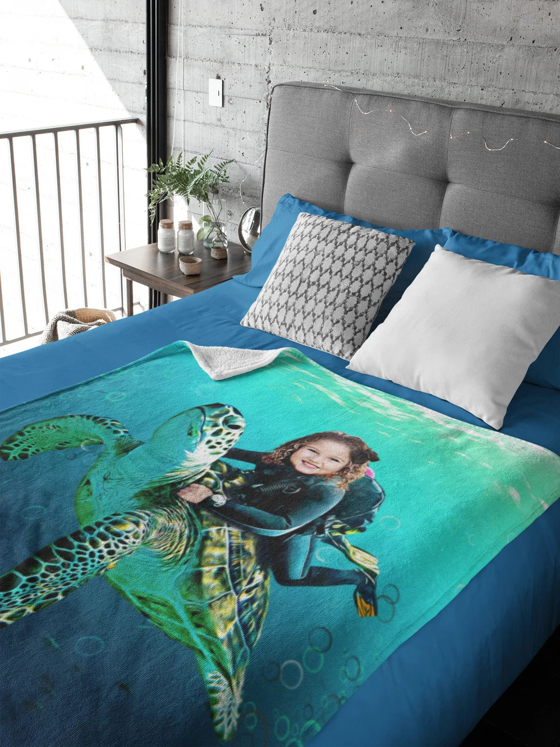 The Sea Turtle Rider Blanket