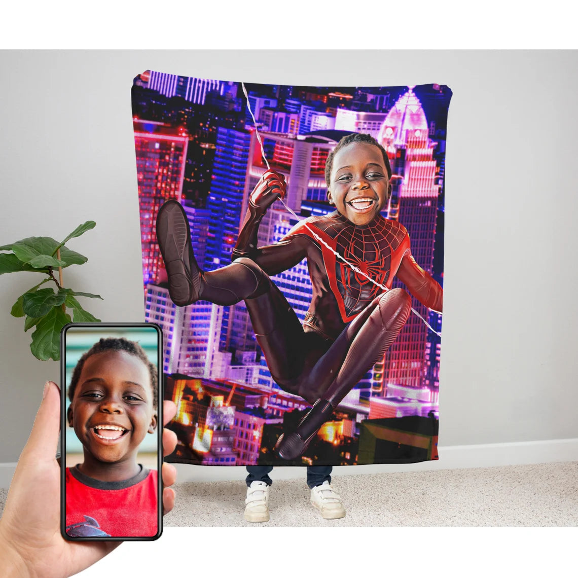 The Miles Morales Blanket