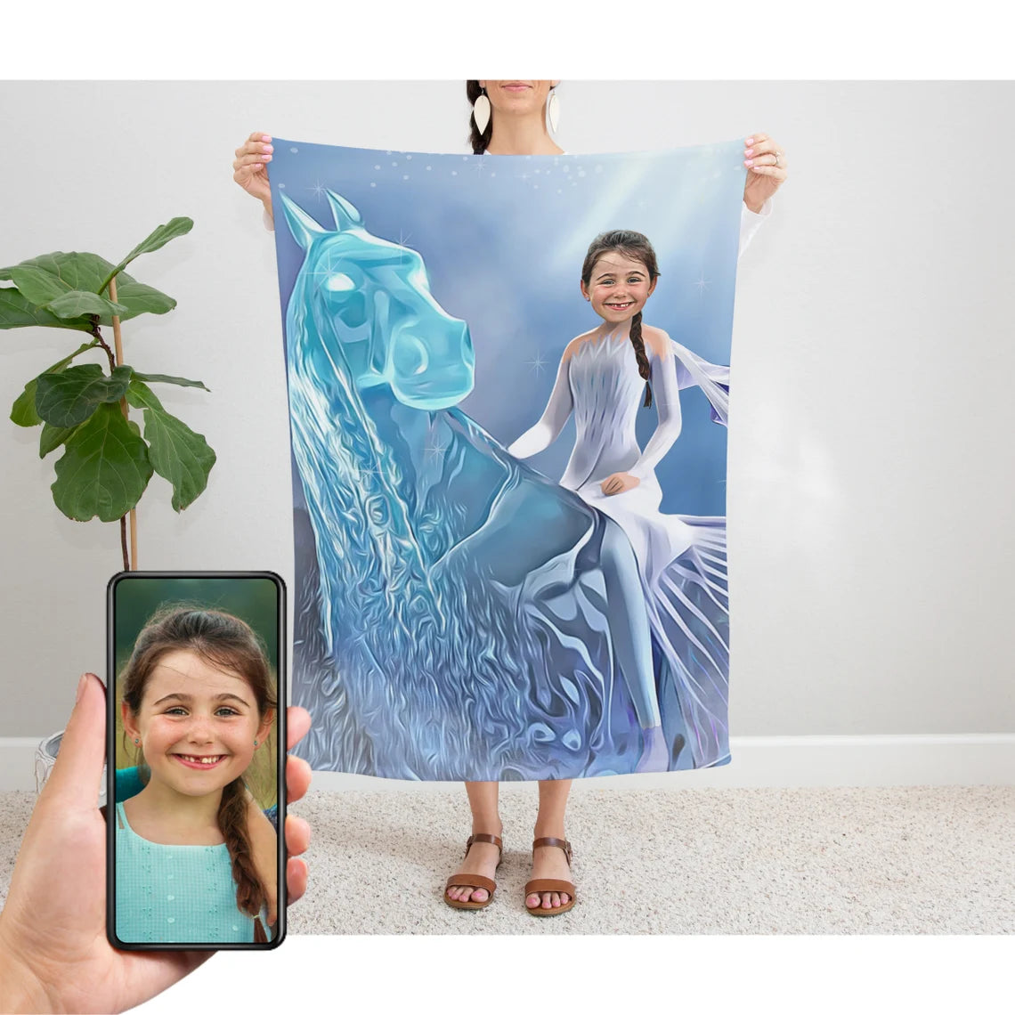The Frozen Girl Blanket
