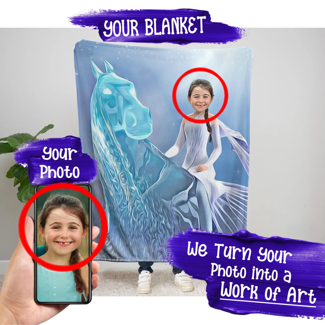 The Frozen Girl Blanket
