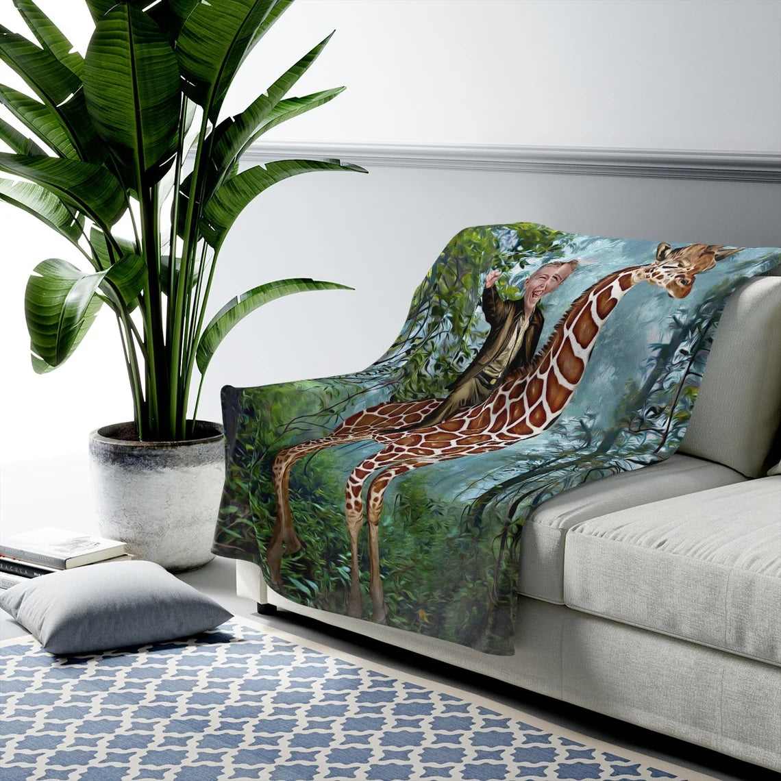The Giraffe Rider Blanket
