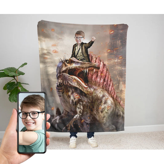 The Spinosaurus Rider Blanket