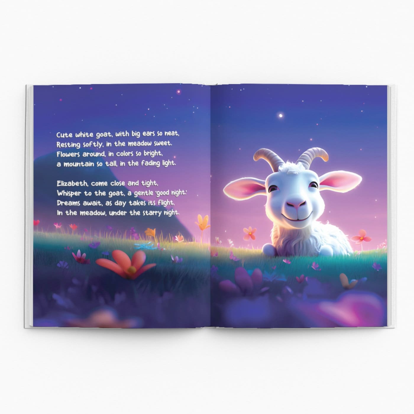 Baby Gift, Personalized Children's Book with Farm Animals, Custom Name Book, Sweet Dreams Little Name, Bedtime Book, Book with 30 Pages