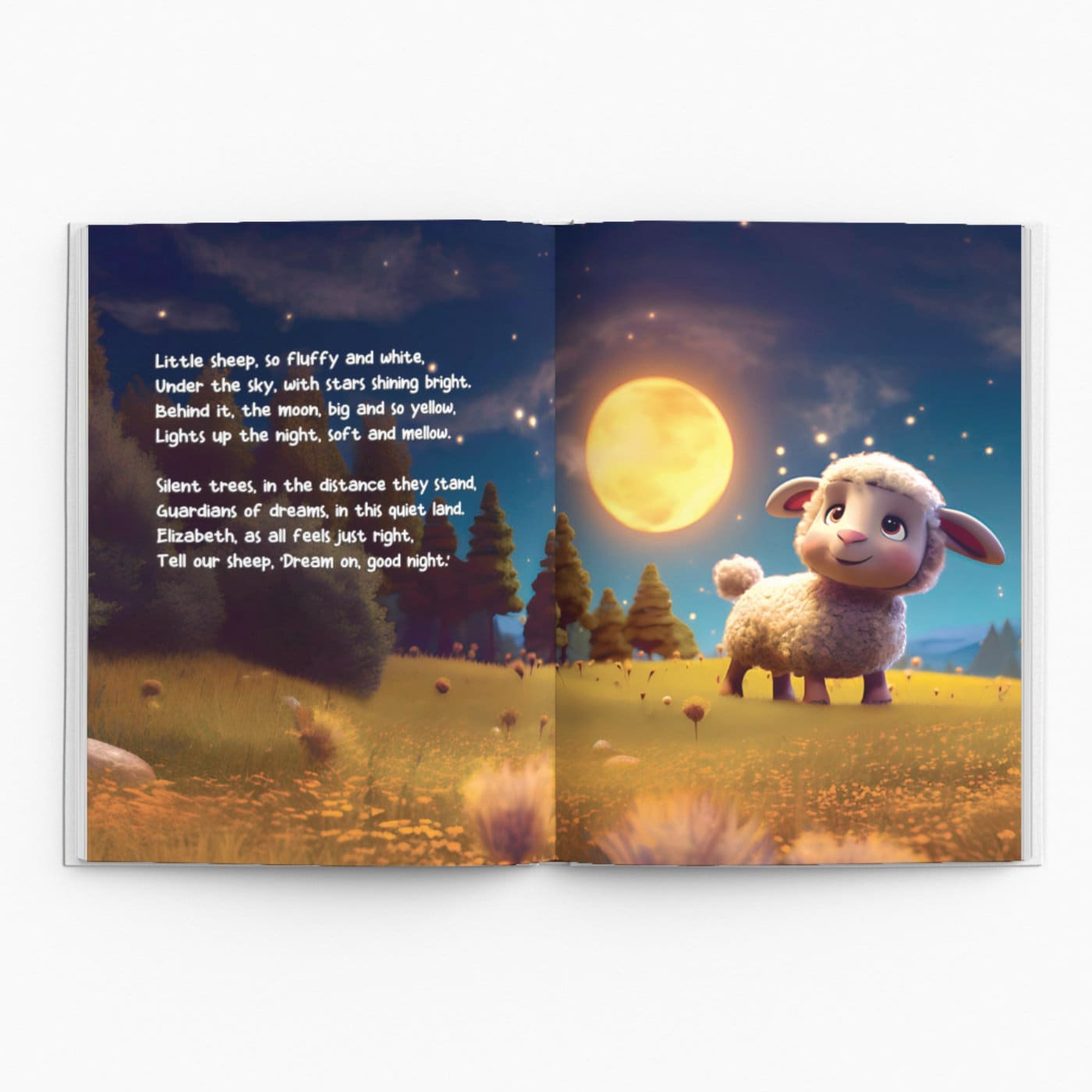 Baby Gift, Personalized Children's Book with Farm Animals, Custom Name Book, Sweet Dreams Little Name, Bedtime Book, Book with 30 Pages