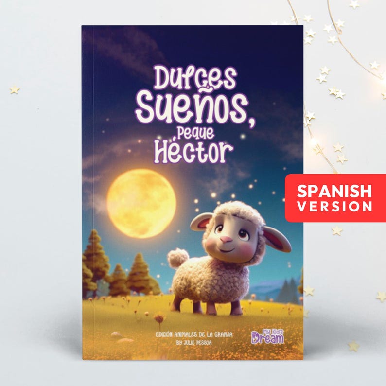 Regalo para Bebé, Personalized Farm Animals Book in Spanish