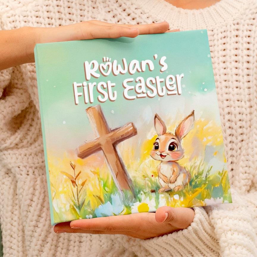 Baby's 1st Easter Book, Personalized First Easter Gift