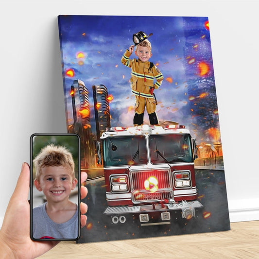 The Firefighter Custom Gift For Kids at My Kid's Dream mykidsdream.com