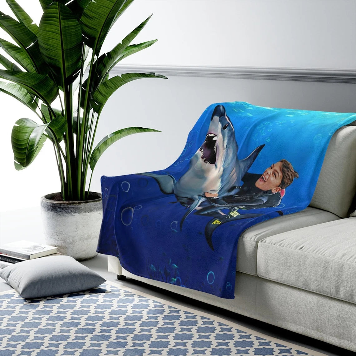 Shark Critter Kids Fleece Blanket