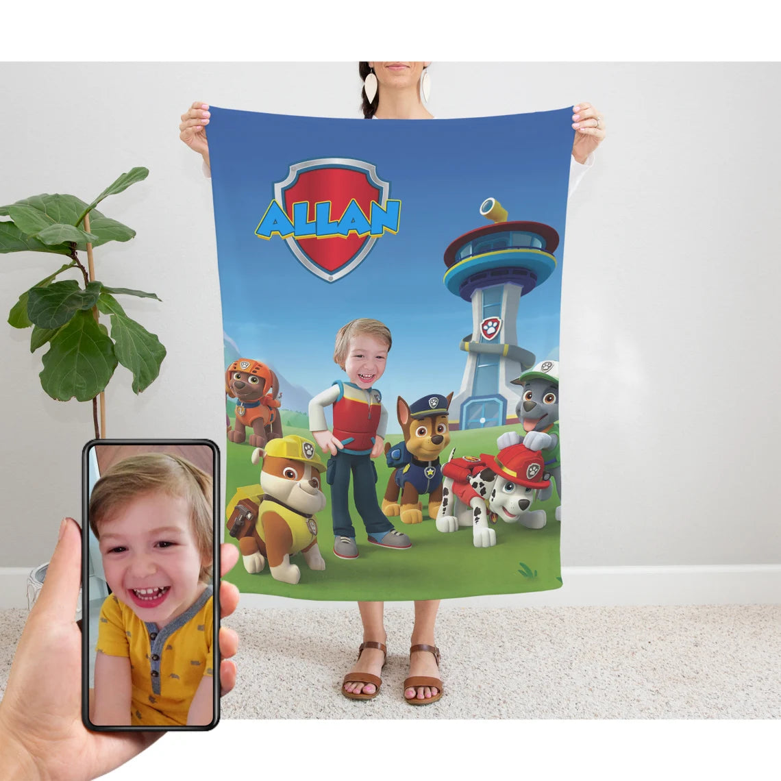 The Paw Patrol Team Blanket